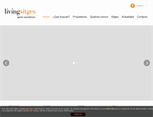 Tablet Screenshot of livingsitges.com